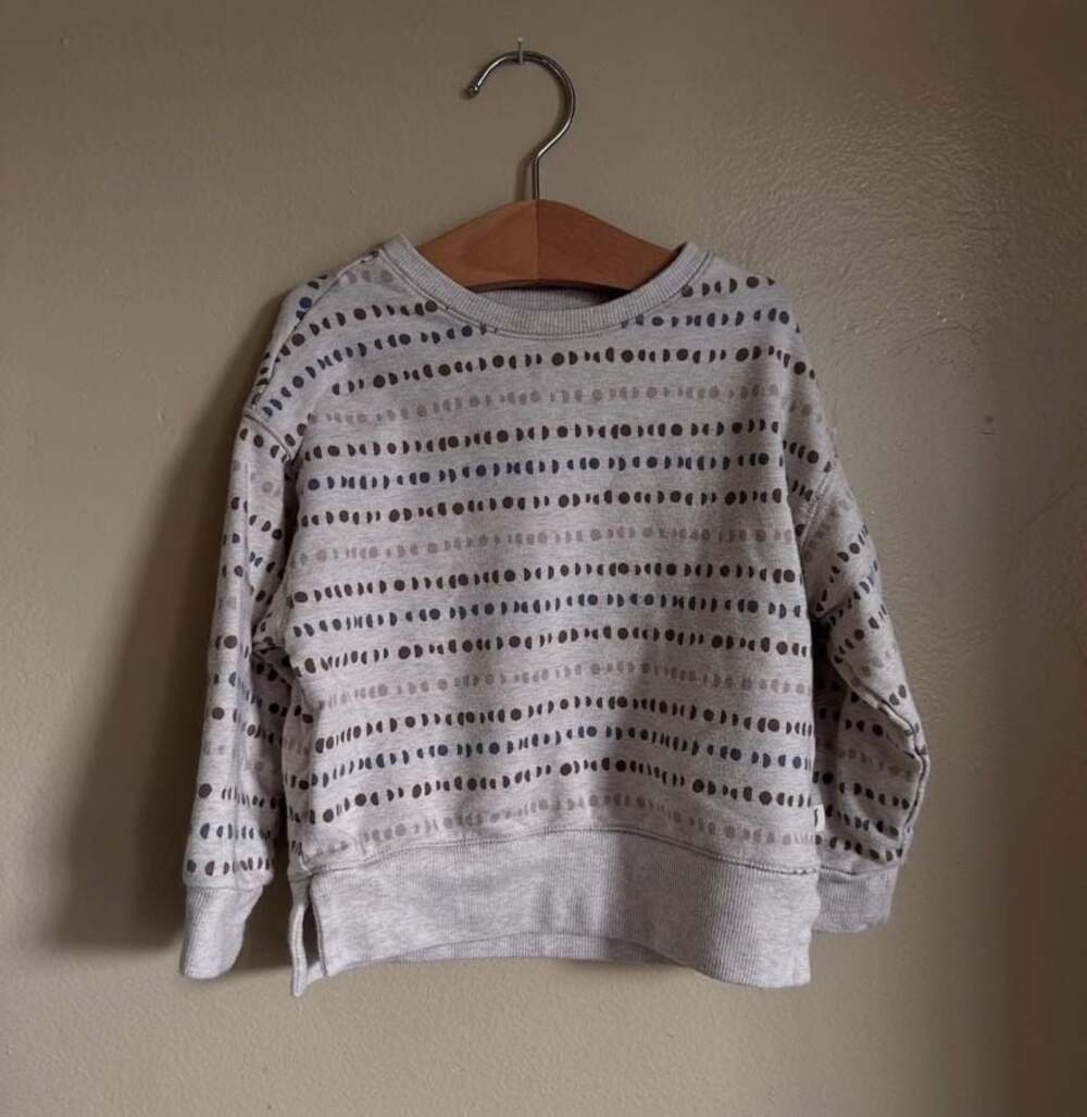 Easy Peasy Toddler Moon Phase Print Sweatshirt Size 24M